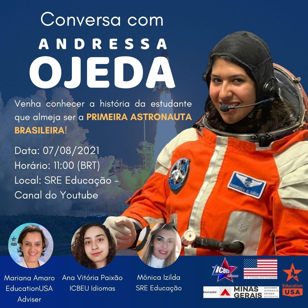 Andressa Costa Ojeda- estudante de Engenharia Aeroespacial na Embry-Riddle  Aeronautical University - icbeu