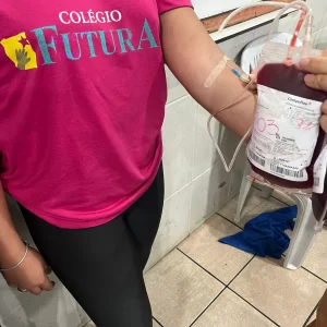 Incentivando a doação de sangue nas escolas públicas de Uberaba